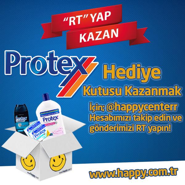 ÖDÜLLÜ YARIŞMA! Bu Tweet'i RT edip,<a href="/HappyCenterr/">Happy Center</a>'ı takip eden bir şanslı takipçimiz #Protex hediye paketi kazanıyor!