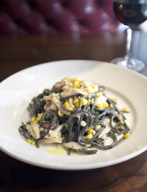 Perla_NYC's tweet image. Chef Mike Toscano does it again. Black spaghetti with corn, skate and habañero. @michael_toscano #summerpasta