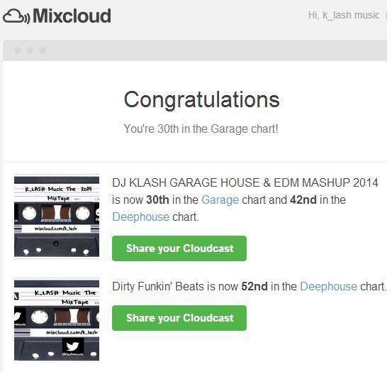 KlashMusic's tweet image. Thanks for the Love! still in the #mixcloudcharts ! @mixcloud #EDMFamily looking forward to putting the next mix out!