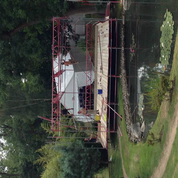 MusicByTwilight's tweet image. The stage currently being built for this Saturday's concert! #Chorleywood #Rickmansworth #TeenageCancerTrust