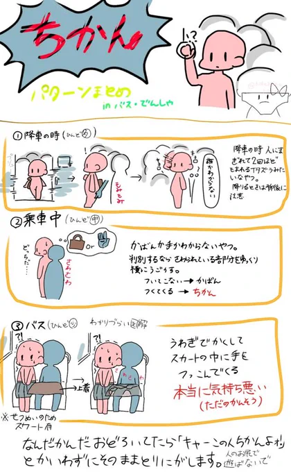 この前痴漢にあったからいろいろまとめたぞ! 