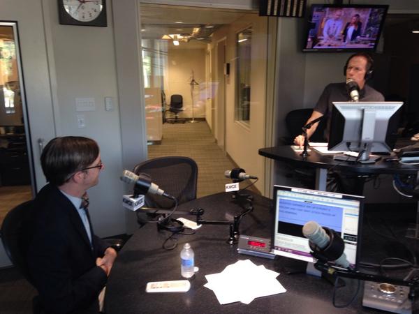 pulitzerarts's tweet photo. Michael Allen discussing #MDSTL &amp; his project 30 days of demolition w @kmoxnews 1200 host Charlie brennan. Live now http://t.co/31NM0jIC24