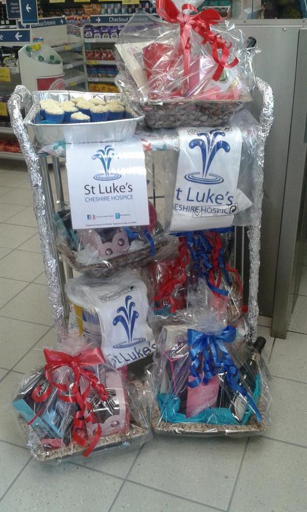 warminghamlane's tweet photo. Great to be supporting @StLukesHospice, come and buy a raffle ticket - 6 hampers to be won! http://t.co/ExBcZof3Pl