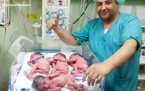 dovesfall's tweet photo. "@ABC: Mother gives birth to quadruplets in Gaza: http://t.co/KX96atTC8w - @WorldNews http://t.co/YDydTK4ZJx"

Good fucking luck, kids... :(
