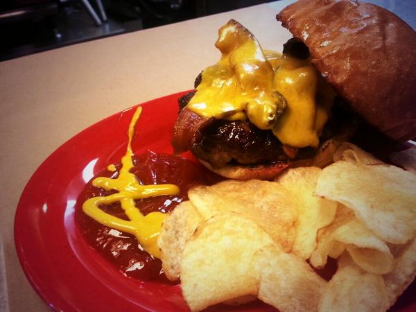 Repeat on Burger day!  Also serving an awesome Ham and Brie! #Thursday