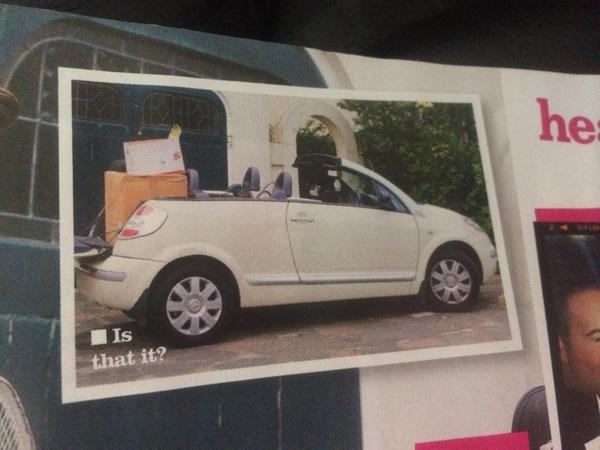 Sammy85xx's tweet image. That's not a Fiat 500 @heatworld it's a Citreon Cabriolet haha #wrongcar