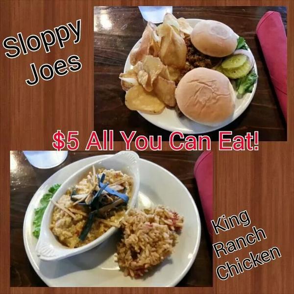 lonestarcafesa's tweet photo. Today's $5 All You Can Eat Special! The Lunch Lady Special! @SARiverwalkFun @marriageisland @KENS5Roxxs @KENS5 http://t.co/YtjkeOMNbS