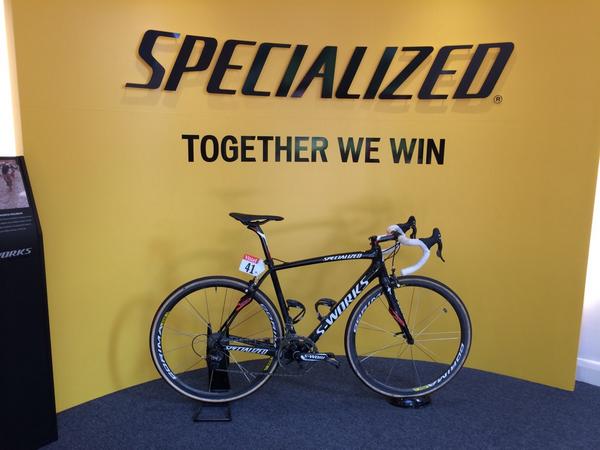 Spotted at Specialized HQ Nibali's S-Works Roubaix he rode over the cobbles on the Tour De France