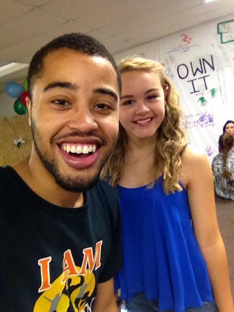 Deavondrej's tweet photo. Speaking in stevensville, MI today and I met a future dancer... She has a bright future @Chummybunnylolf http://t.co/FalyOY13GC