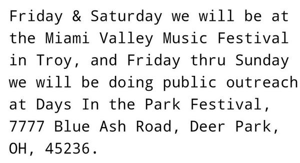 Exciting weekend coming up in #Cincinnati &amp; #Troy #Ohio. Come support #cannabis w/ 👉Mvnorml.org👈