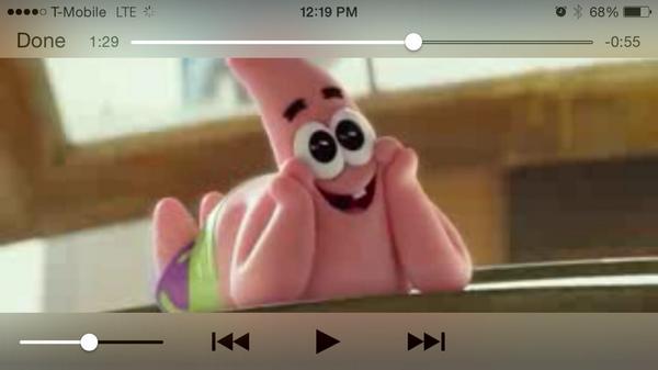 Da_HoMan's tweet photo. Soooo I was watching the new spongebob trailer and it buffered at perfect time #nailedit http://t.co/9L3dr2Ym0p