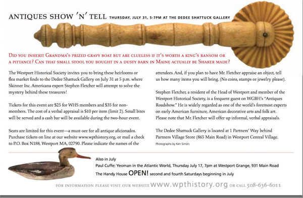 Westport History On Twitter Few Seats Left For 2night S Antiques