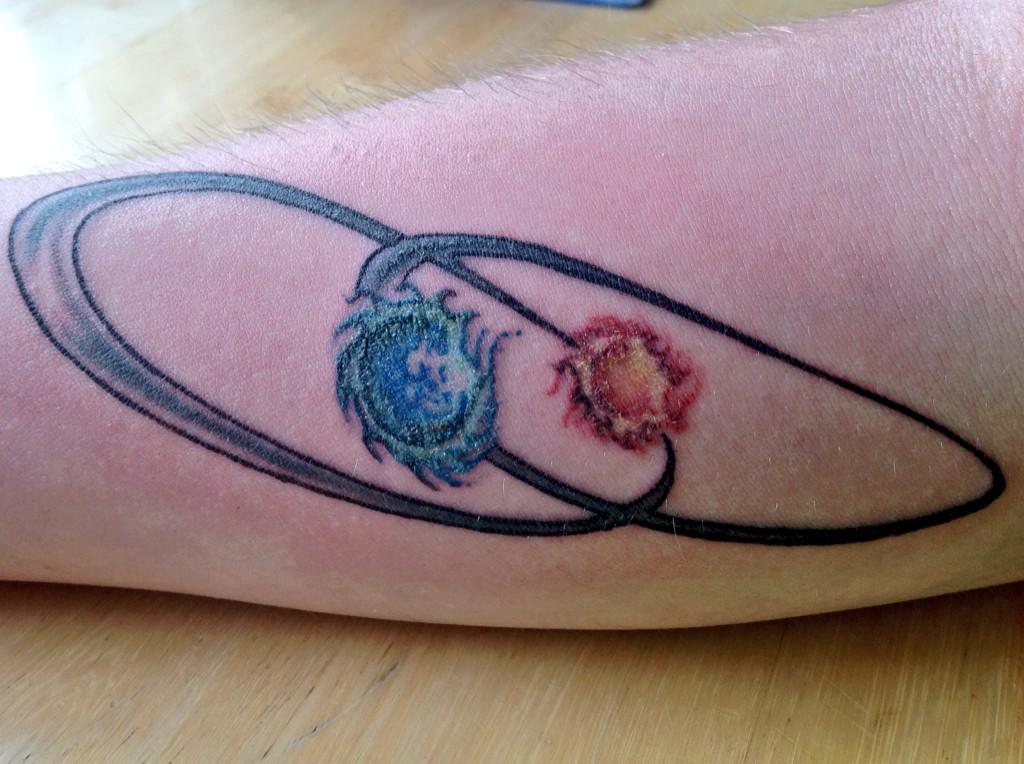 Smeghead on X: "New tattoo, been too long since my last. #BinaryStar #Forearm http://t.co/dzcZJCYMXF" / X