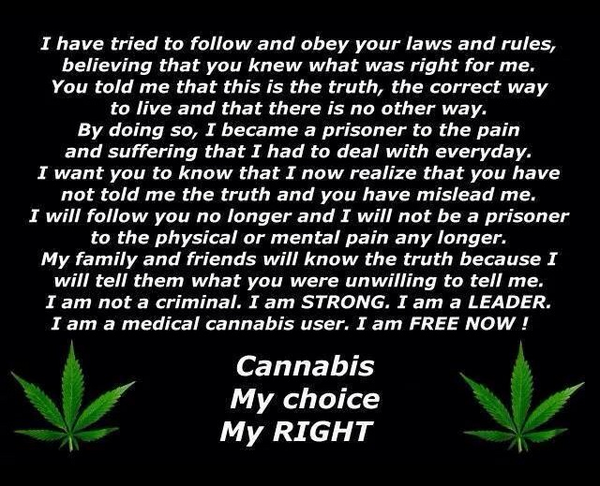 It is our RIGHT to use #cannabis- just as Mother Nature intended✊