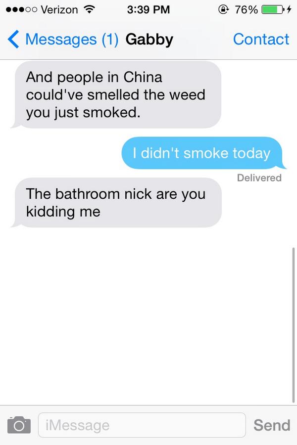 basedweed's tweet image. Cute texts from my sister