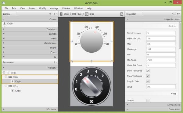 Mark Heckler Jperedadnr Just Love The Way Javafx Custom Controls Are Added Into Scene Builder 2 0 Roundslider Knob Http T Co Wlyrprfiau Nice