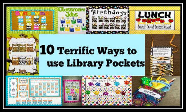 teachercreated's tweet image. 10 ways to use library pockets in the classroom #teachertips #teachersfollowteachers #librarypockets #BACKTOSCHOOL