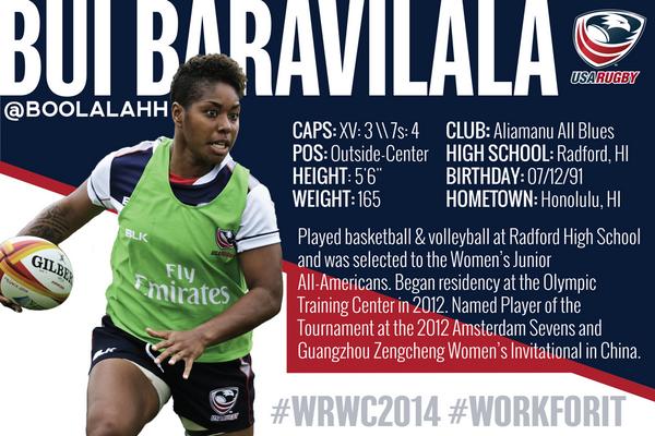 USARugby's tweet photo. What do you know about Boo? @boolahlahh @USAWomenEagles #WRWC2014 #Finalin14 #wrugby http://t.co/hcJvWayHeg