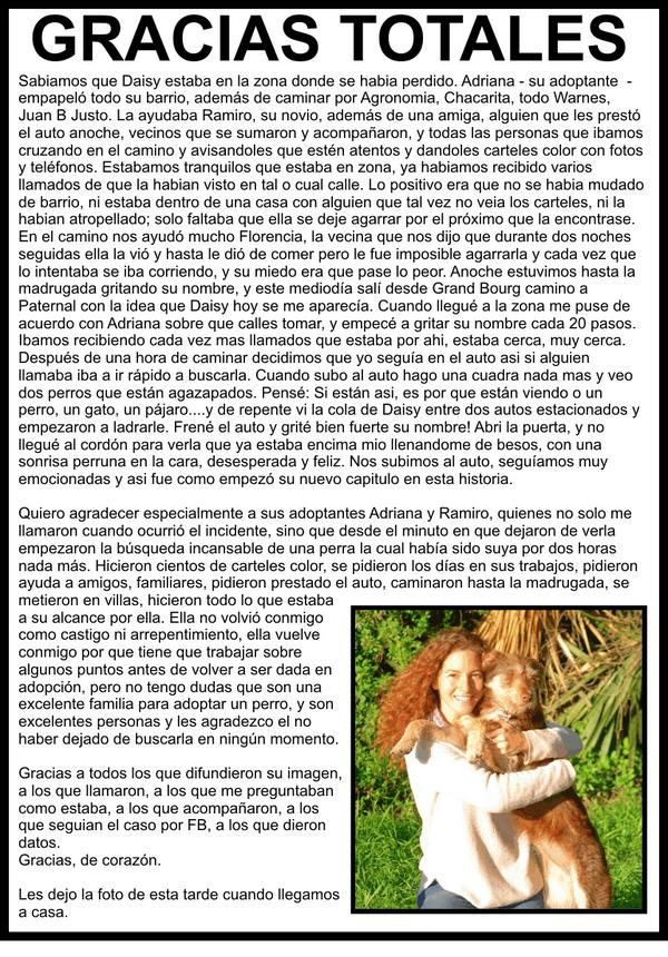 Colores1980's tweet photo. APARECIO AYER DAISY. Gracias a todos!!!!! . Lean la info con fotito! GRACIAS http://t.co/JYLOa6Eoyi