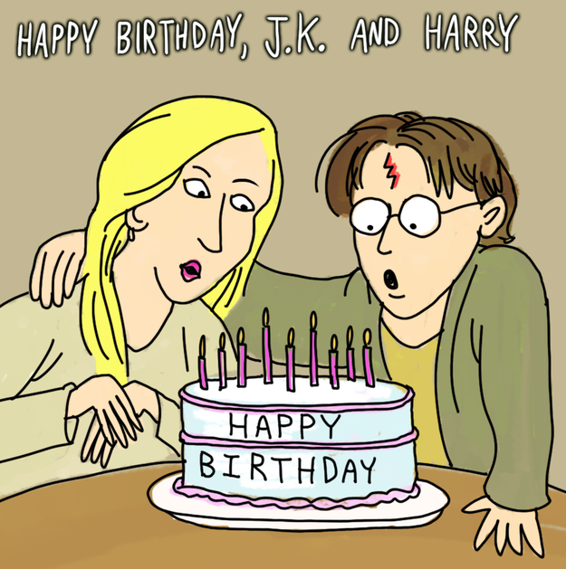 Happy J.K. Rowling And Harry Potter Birthday Day!  
