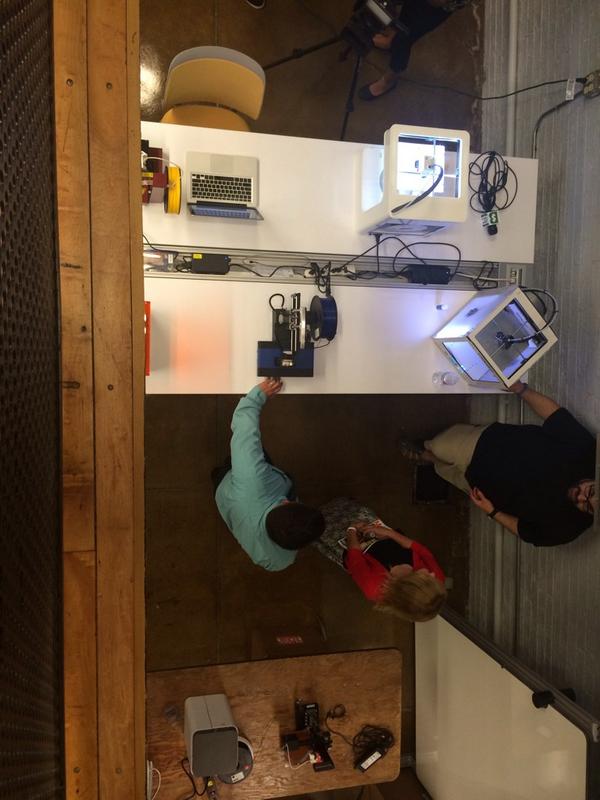 bykaleahall's tweet image. 3D printing happening at the @AmericaMakes #MakerCity VIP reception @vindicator