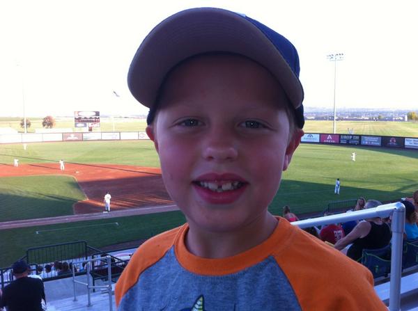 dcbooth's tweet image. Summer evening with the grandson watching the @TC_DustDevils  Good times!