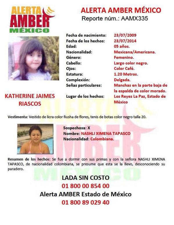 Ratn12's tweet photo. @AAMBER_mx Es una menor de familia de muy escasos recursos . Por favor @lialimon @osoriochong reactiven la alerta http://t.co/FczOm2wsum