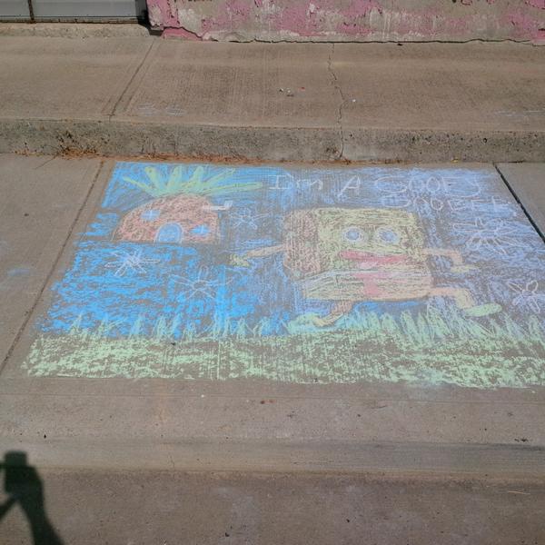 Milk River Bonanza Day around the corner and Main Street Sidewalk Art has begun.
