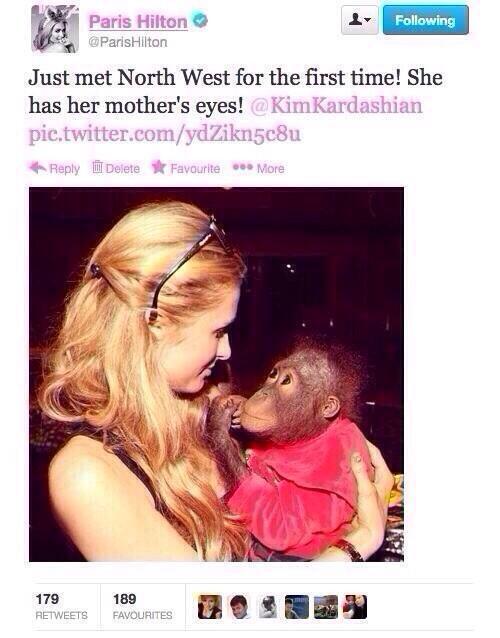 TMZCeIebrity's tweet image. Paris fires back at Kim Kardashian for a earlier tweet, Find out what Paris said: bit.ly/ParisVSKim