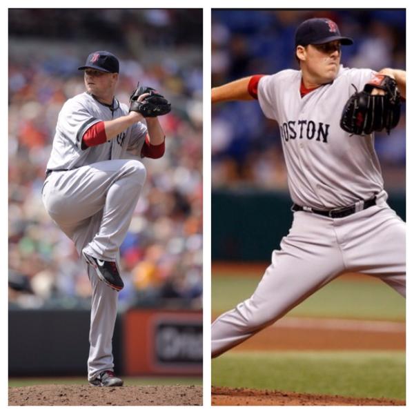 The Red Sox sent Lester and Lackey to the A's and Cardinals (Twitter)
