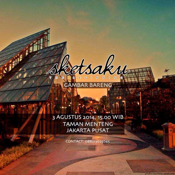 Mengundang semua teman-teman di Jakarta, Minggu ini di Taman Menteng, jam 3 sore. Ajak kawananmu ya! :)