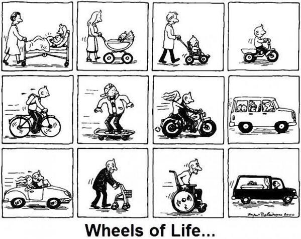 The wheels of life