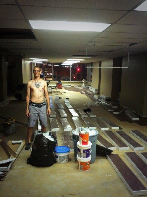 TPGKelly's tweet photo. Laying flooring getting ready to listen to #heavymeta with my #SVU http://t.co/XoI4gO2Ah3