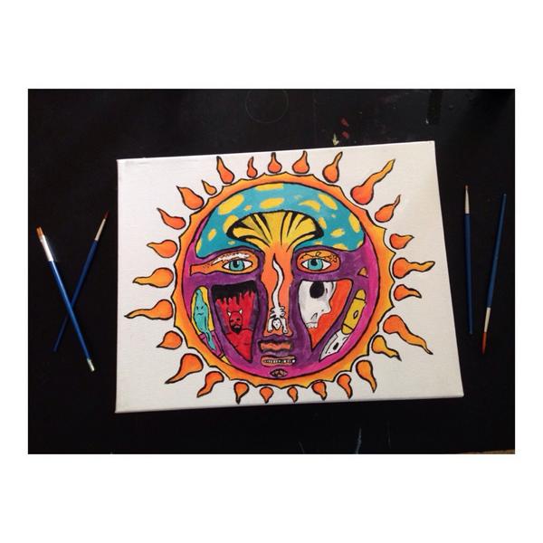 Buttknowles's tweet image. Was actually pretty excited about my painting today