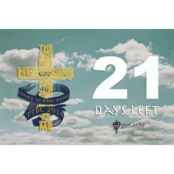 PUCATSO's tweet image. Can't wait! 21 days left! PROUD TO BE CATHOLIC 2014!