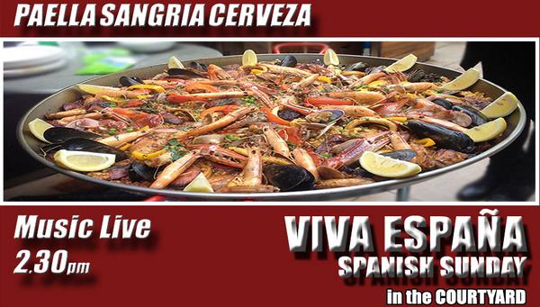 ABGlebe's tweet photo. Freshly cooked Paella in the Courtyard, Sangria, Live Spanish Music on every Sunday!! http://t.co/OkvKog6Aca