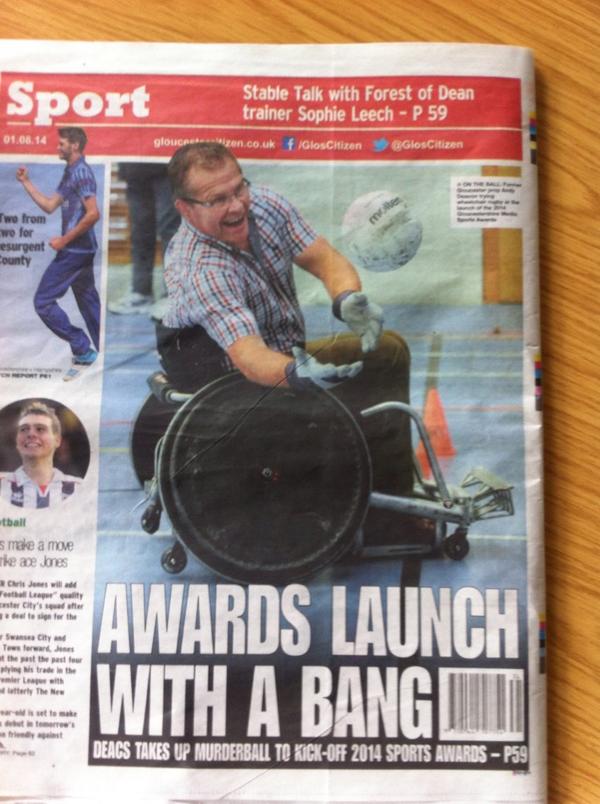 RagingBullSport's tweet photo. @RagingBullSport Andy Deacon pleased to support #GlosSportsAwards @GlosCitizen @GlosEcho http://t.co/pfYX9jqSM1