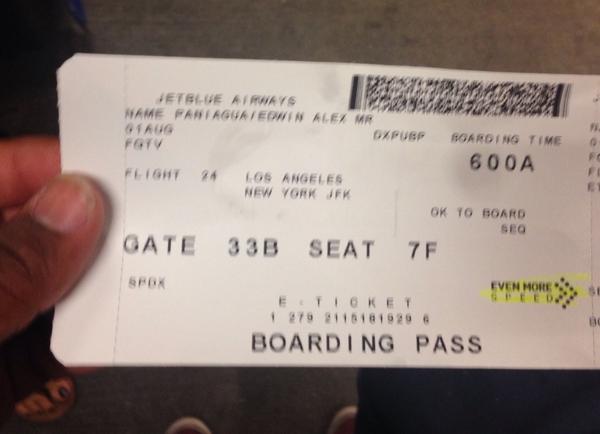 Waiting to board..✈️🗽 #NY ✌️LA