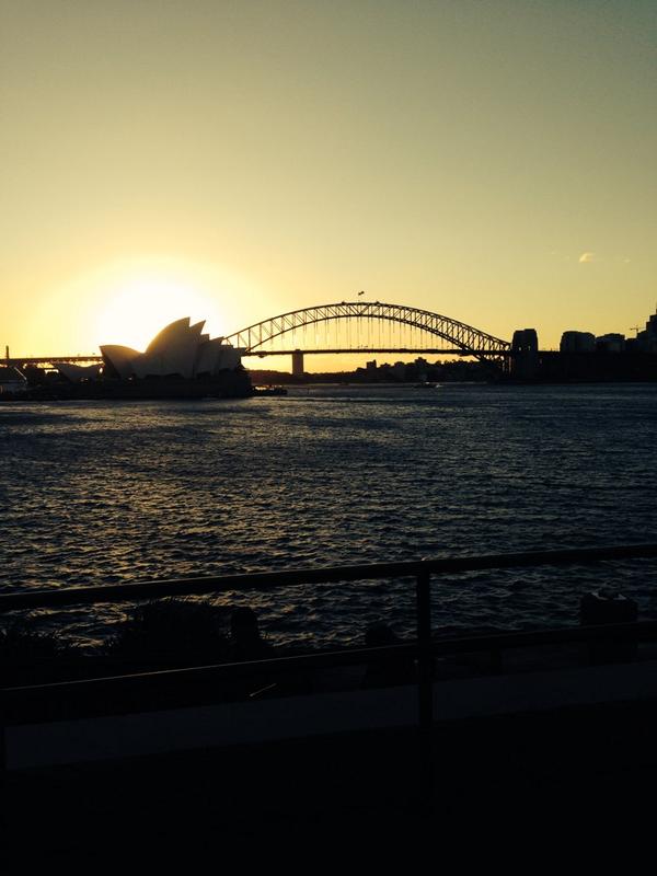 k8ferman's tweet photo. Safely arrived in Sydney!! @LucyFerman @HappyHumanistUK http://t.co/p7O2Ykzb2n