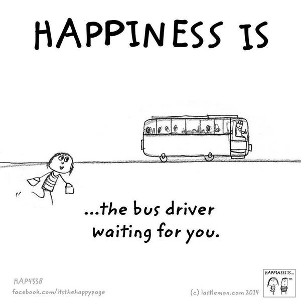 AutoBiking's tweet image. Remember those days! &amp;lt;3 

Will your bus driver wait for you? :D