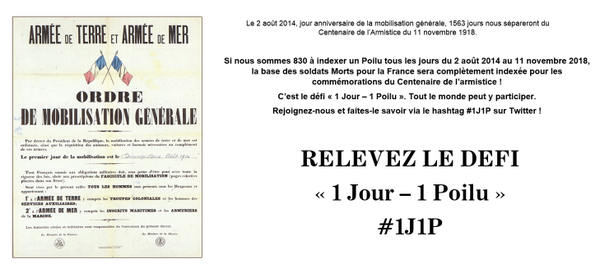 1J1Poilu's tweet photo. Indexons nos Poilus Morts pour la France sur Mémoire des Hommes ! http://t.co/ga8f8JqyoR #1J1P #1GM http://t.co/S5FlBbxwzV