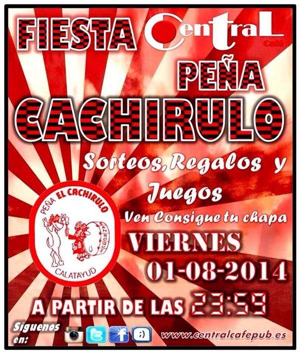 Esta noche a partir de las 23.59 estaremos pasándolo en grande en <a href="/centralcafecala/">centralcafecalatayud</a> con sorteo de chapas
