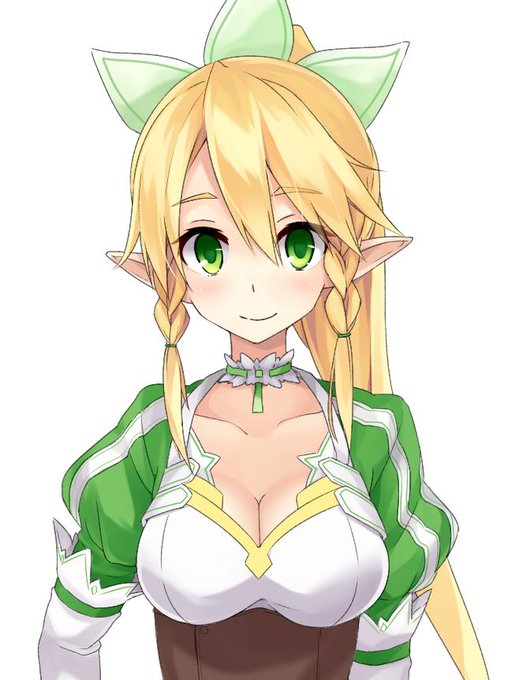 リーファさん。 正面顔が描けぬぅ 