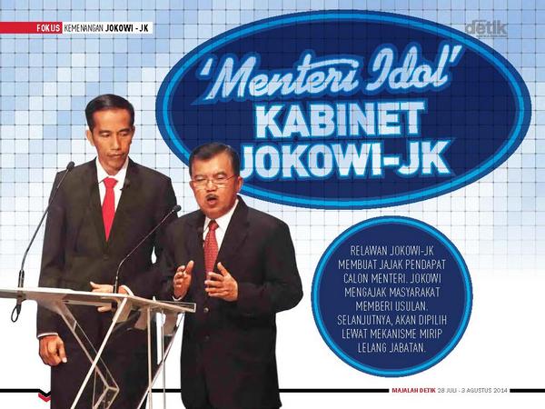 Jokowi mengakui minta masukan kepada publik tentang siapa figur yg pantas duduk di kabinetnya bit.ly/MD139