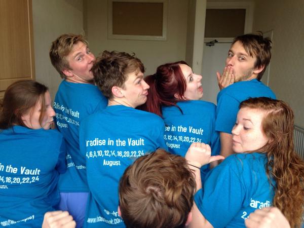awhrats's tweet photo. The whole cast are together and the t-shirts have arrived! #bringontheburgh #edfringe2014 http://t.co/2OJx94V2fs