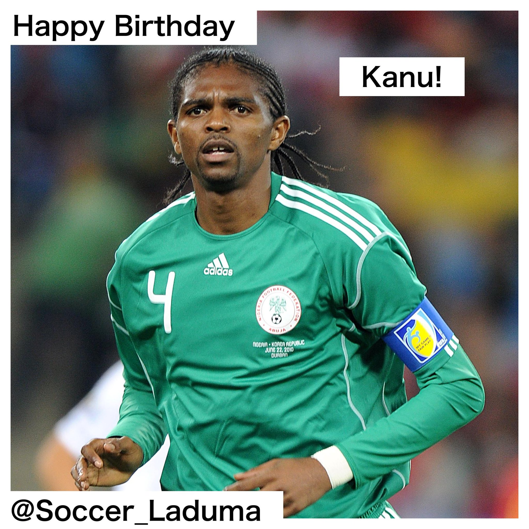 Join us in wishing Nigerian legend Nwankwo Kanu a very Happy Birthday. We hope you have a fantastic day 