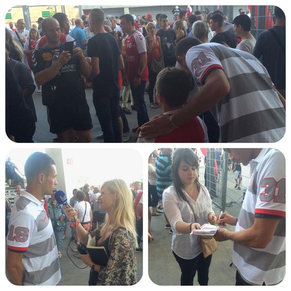GregBourillon's tweet photo. Après-midi rencontre avec les abonnés 👍 #StadeDeReims #5 http://t.co/g6eepIxlC0