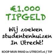 Raymondbocker's tweet image. koopmijnpandinutrecht.nl/tip groot succes. De aanmeldingen van te koop staande studentenhuizen stromen binnen. Tip: €1000