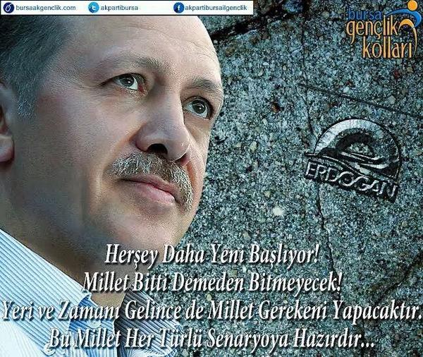 #PartinİçinDeğilÜlkenİçinRTE Herşey daha yeni başlıyor! Millet bitti demeden bitmeyecek!