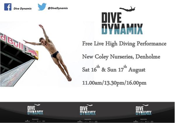 DiveDynamix's tweet image. Hi People, Take a look at our FREE high diving event, it would be great to see all your lovely faces there.  DD